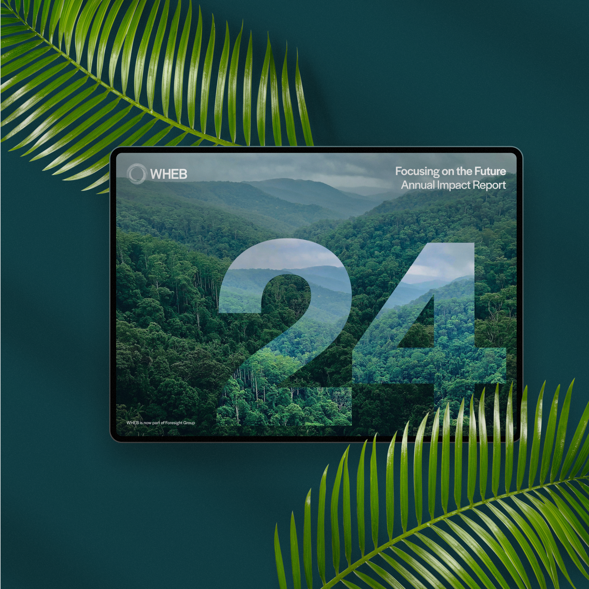 Sample page from WHEB's 2024 Impact Report