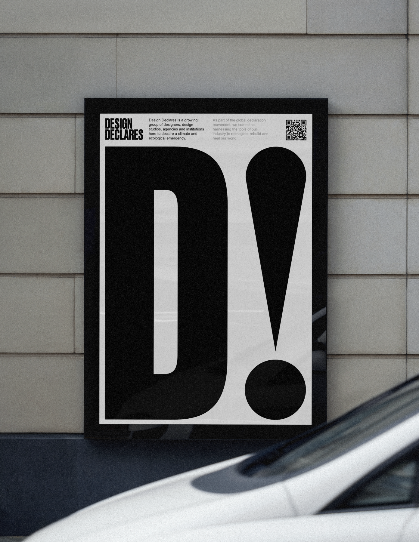 D! portrait billboard in the city