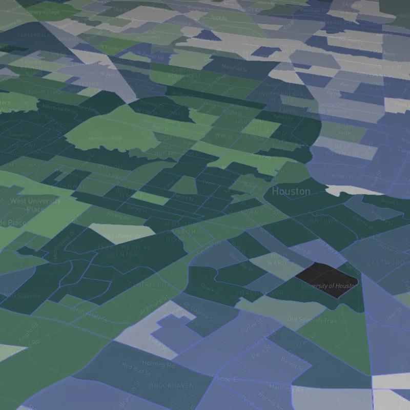 Bivariate choropleth map