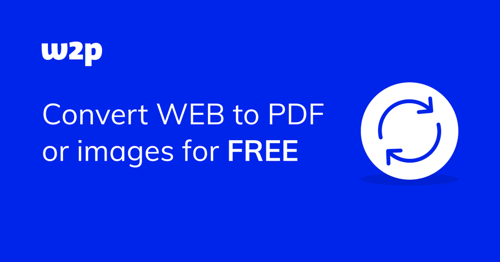 Screenshot of Web2PDFConvert