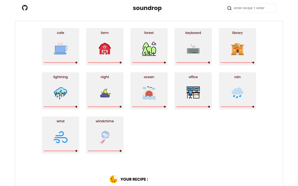Screenshot of Soundrop