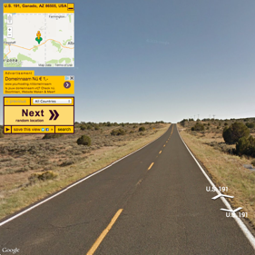 Screenshot of Random Street View