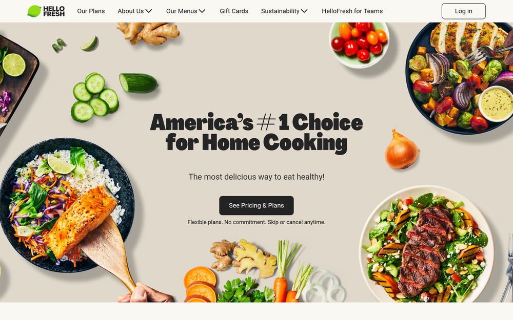 Screenshot of HelloFresh