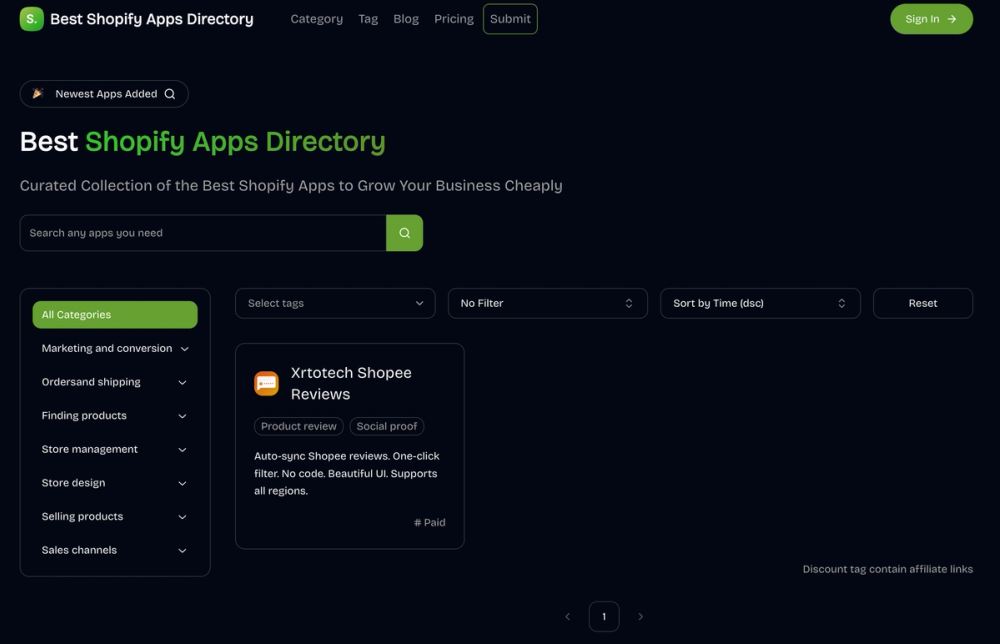 image of Best Shopify Apps Directory