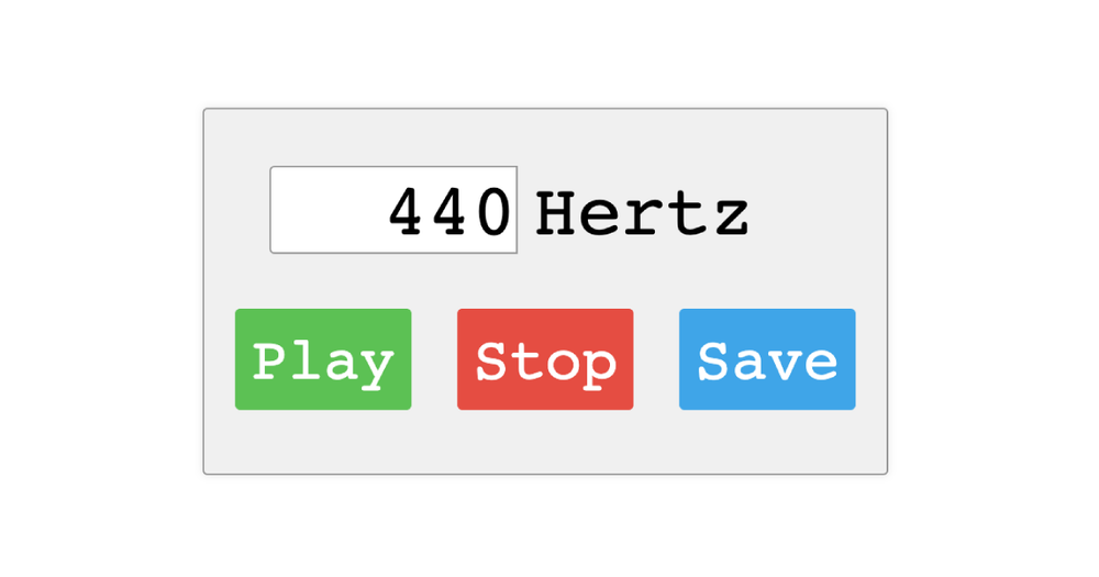 Screenshot of Online Tone Generator