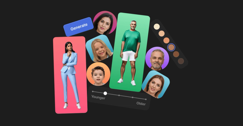 Screenshot of Generated Photos
