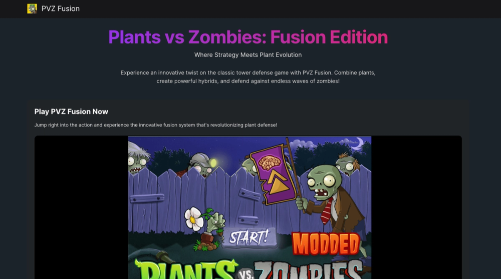 image of PVZ Fusion