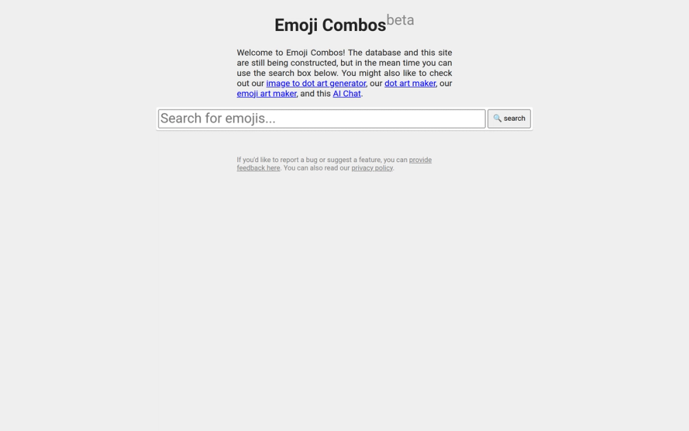Screenshot of Emojicombos