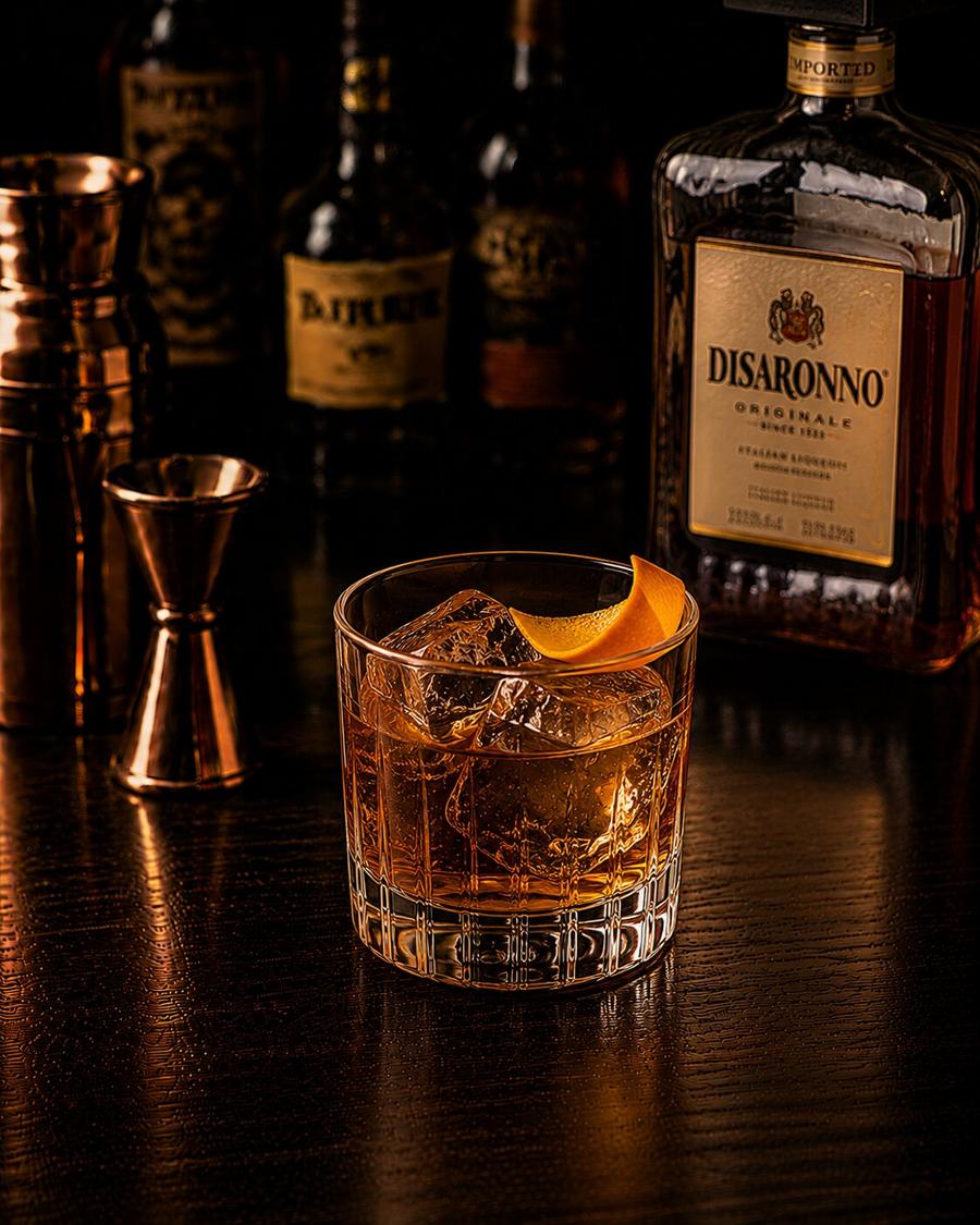 Godfather drink in rocks glass