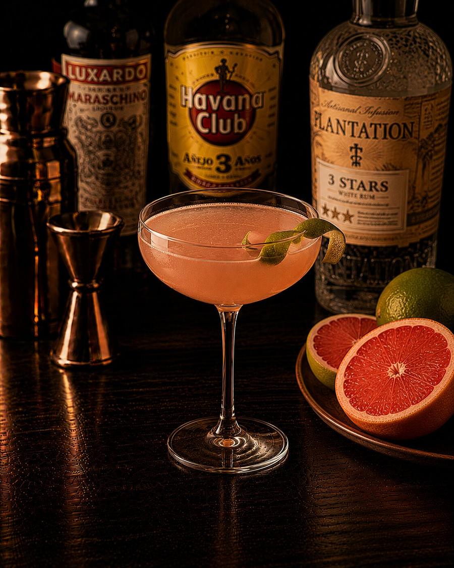 Hemmingway Daquiri drink with grapefruits