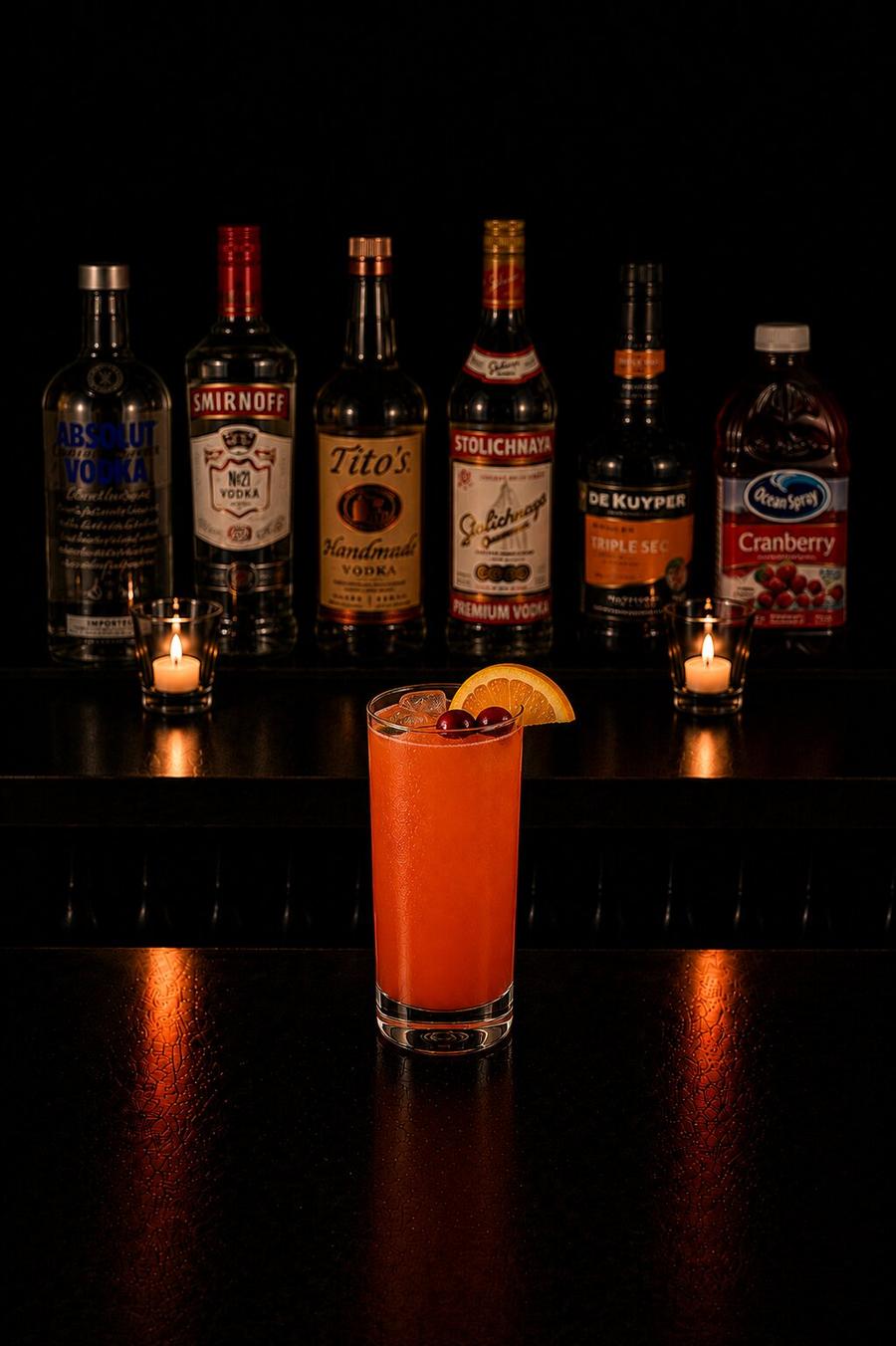 Madras drink in highball glass