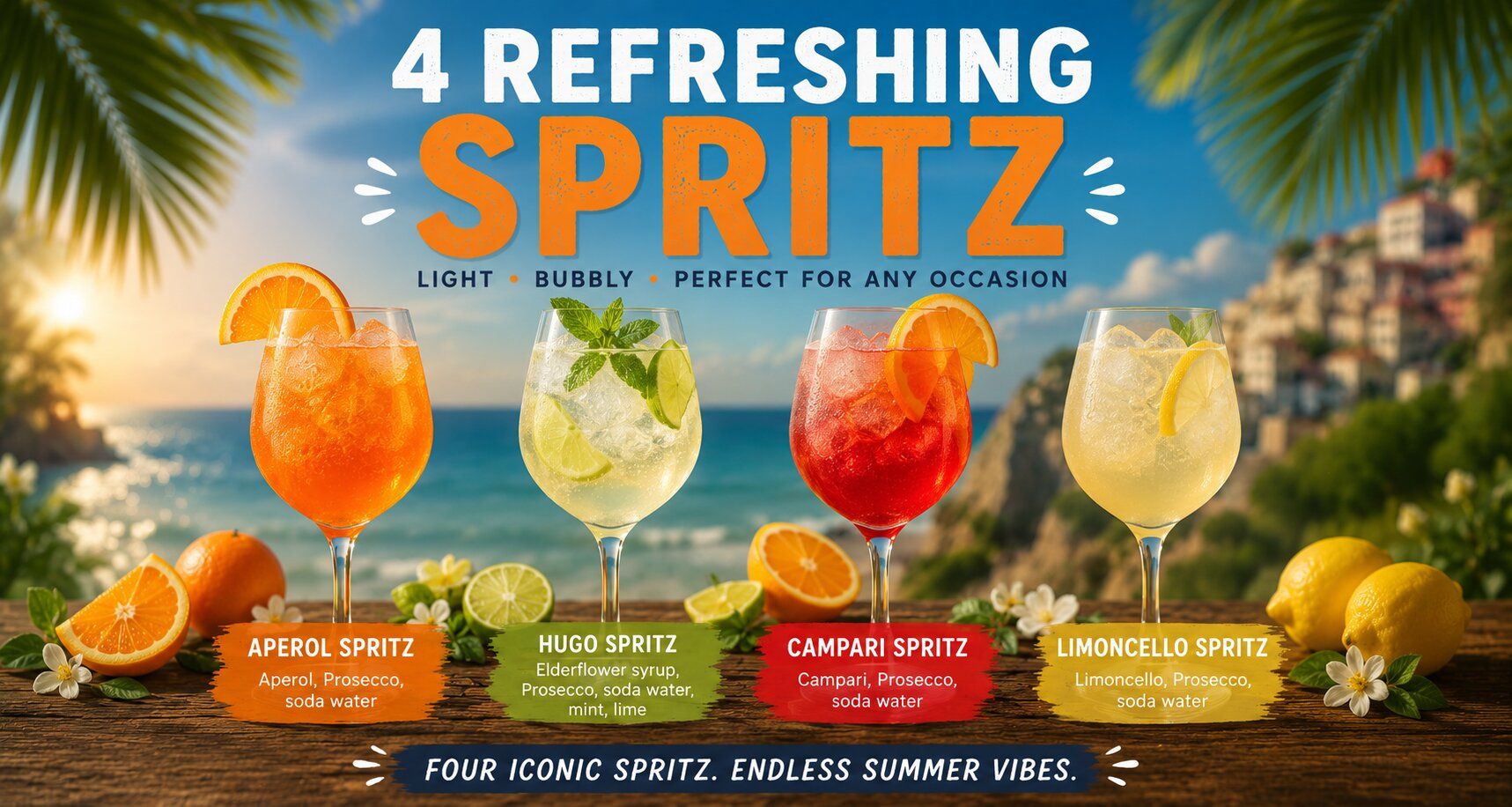 Spritz lined up