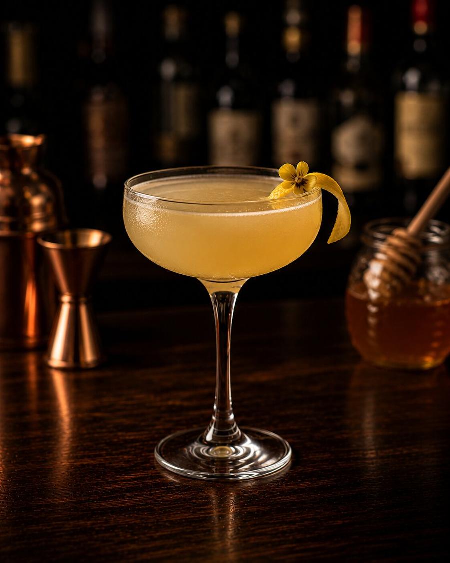 Bee's Knees with orange peel wedge