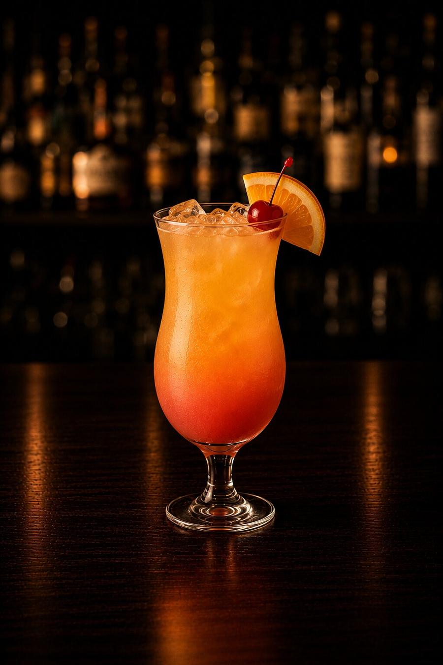 Sex on the beach drink in a coctail glas