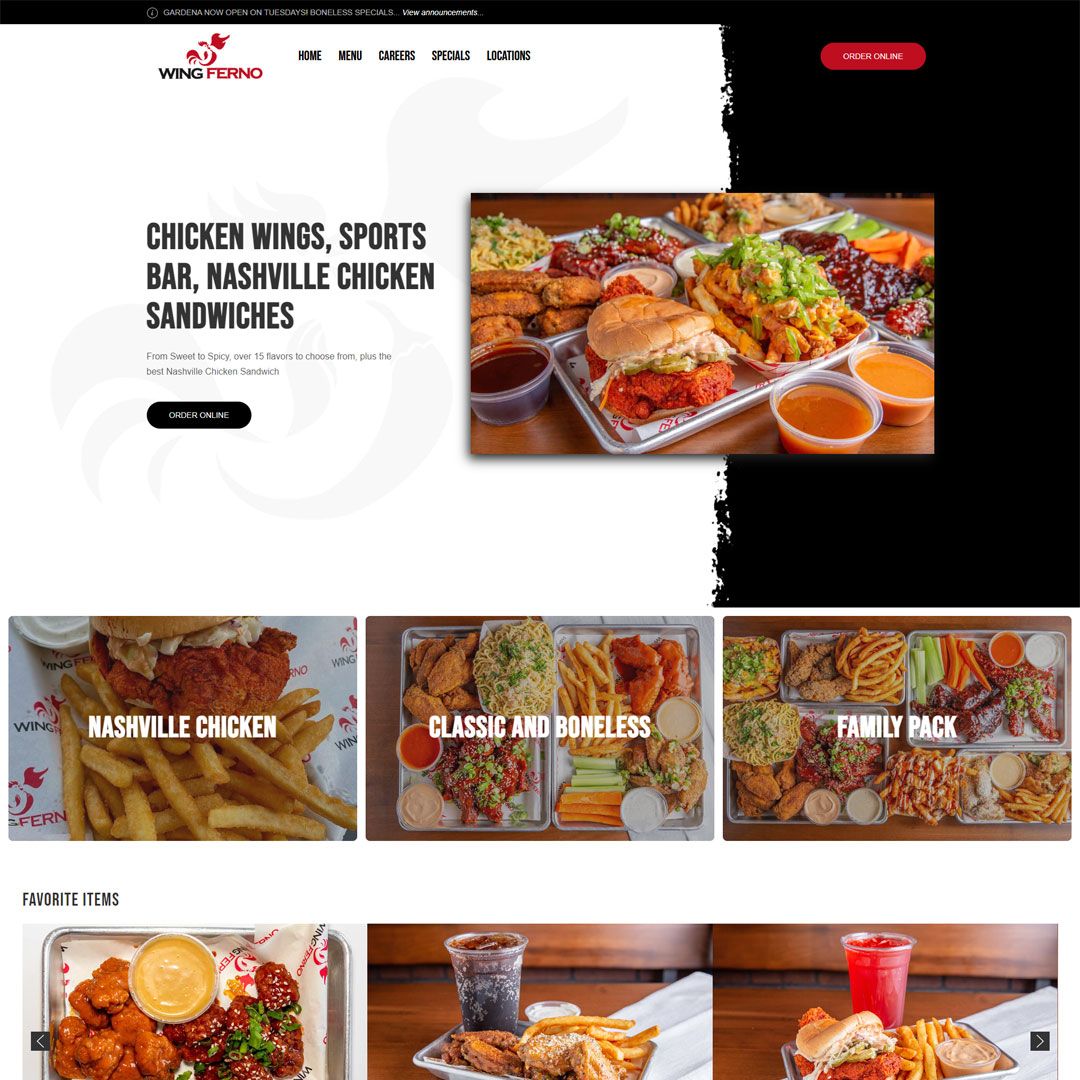 Wing Ferno Web design case study
