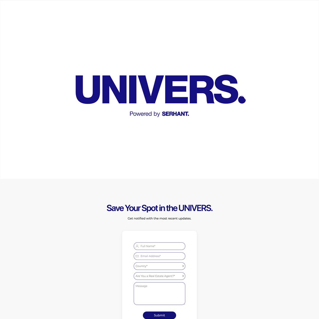 UNIVERS Web design case study