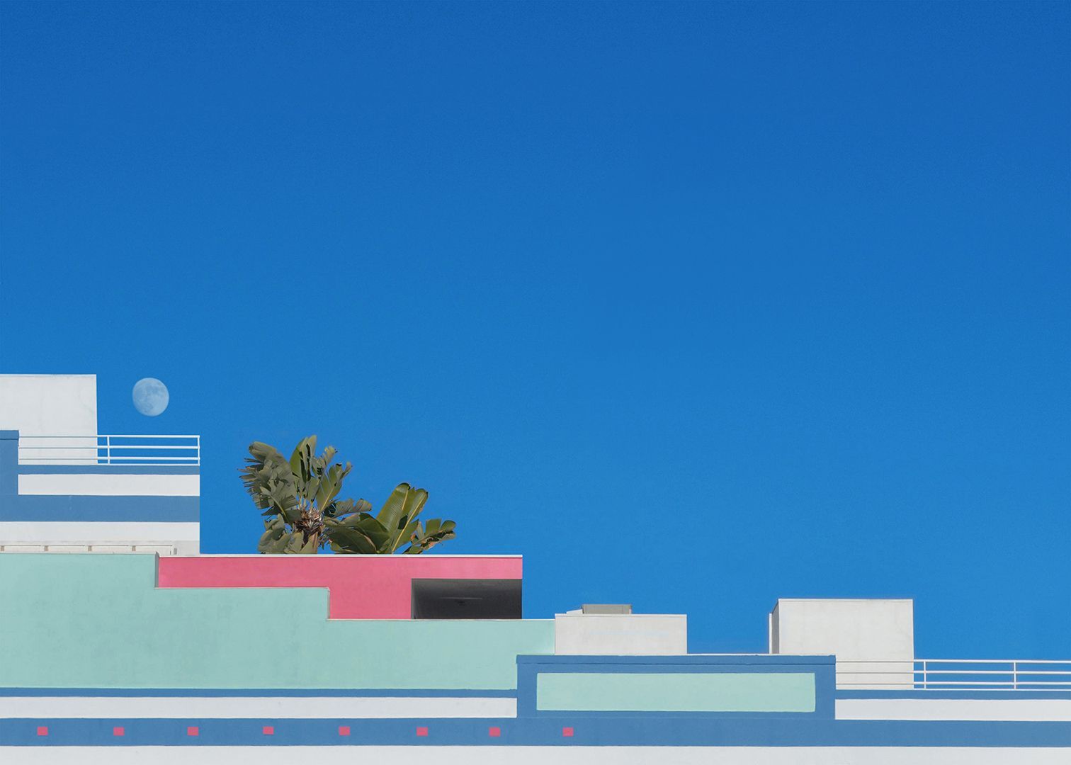 Hayley Eichenbaum — Moon over Santa Monica