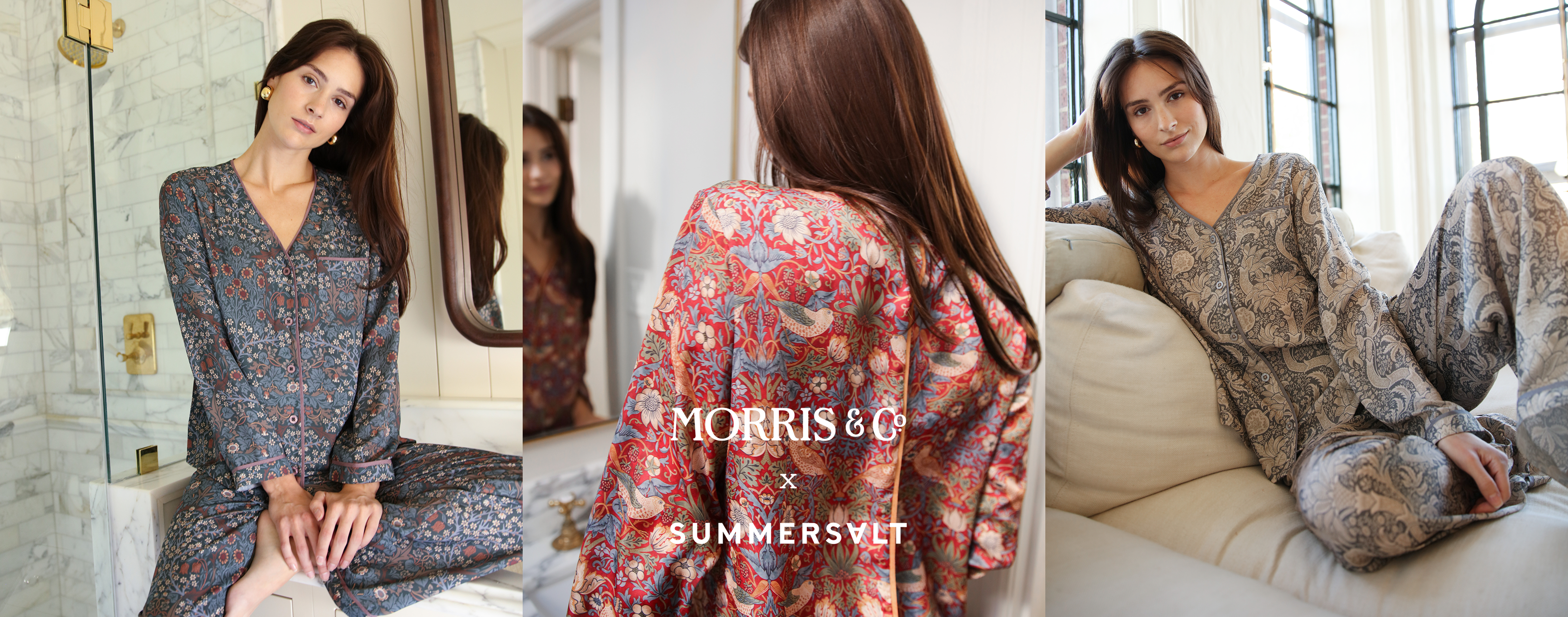 Morris & Co. x Summersalt Model in The Silky Luxe Pajama Set