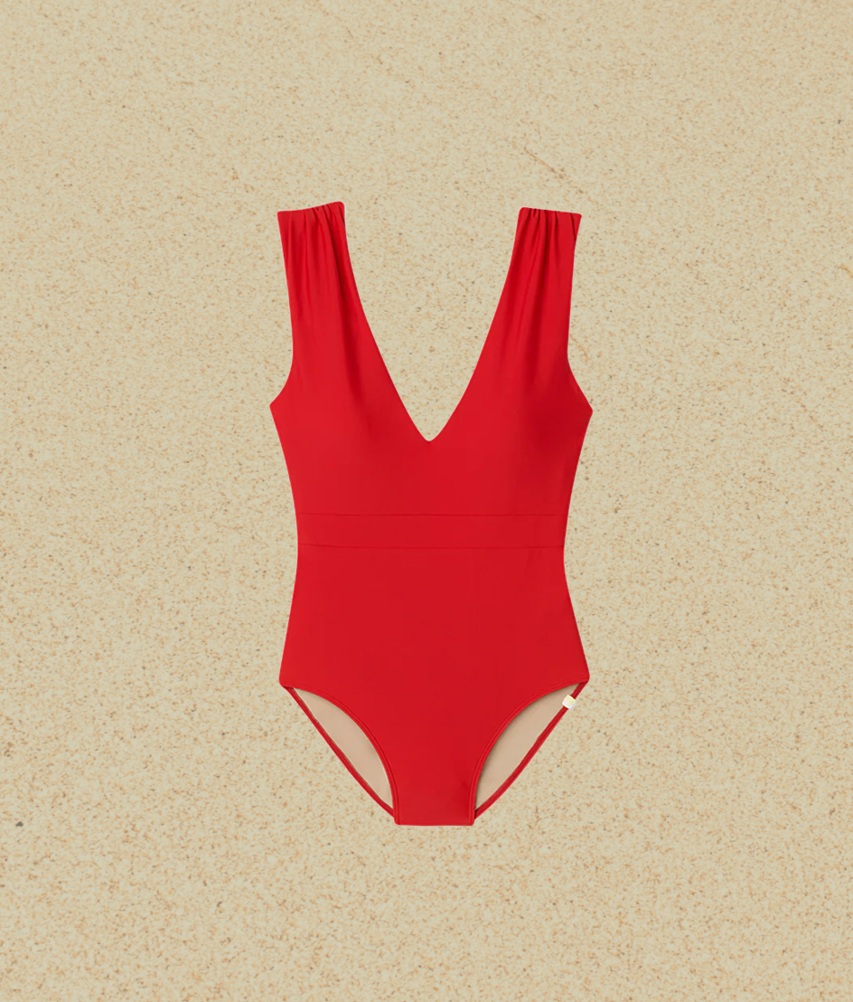 Model in Fleece and Leggings, The Brushed High Rise Full Length Leggings - Pinot (dark red)