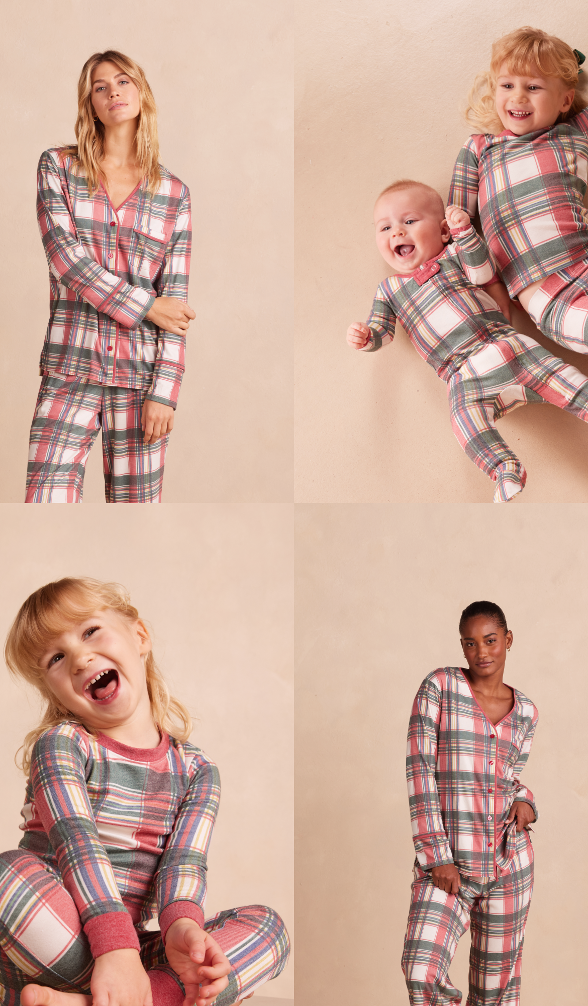 Matching Family Pajamas - Tis' the Season Tartan (Plaid print)