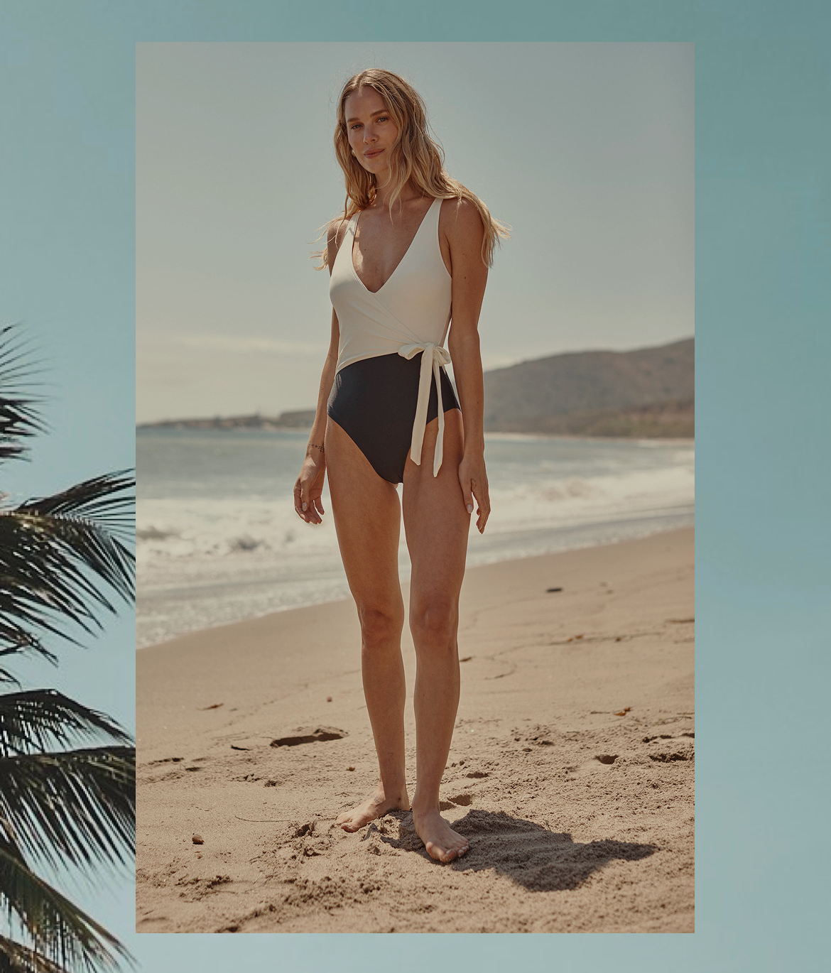 Morris & Co. x Summersalt Text. Model in Floral Printed Pajamas