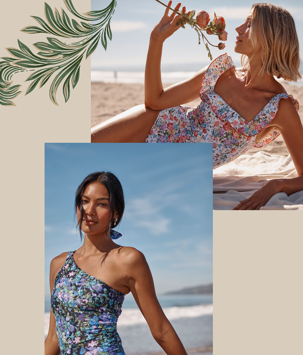 The Luxe List Text: Model in the The Coziest Cashmere Blend Bishop-Sleeve Sweater - Wolf (gray)