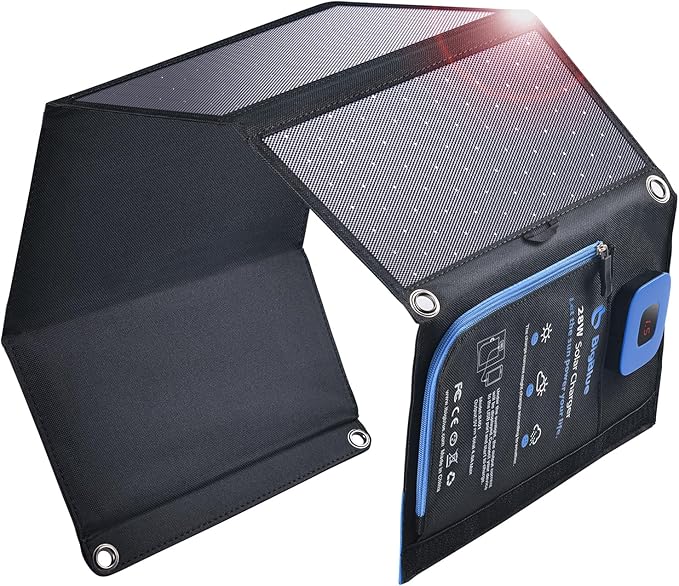 BigBlue 28W Cargador Solar Portátil