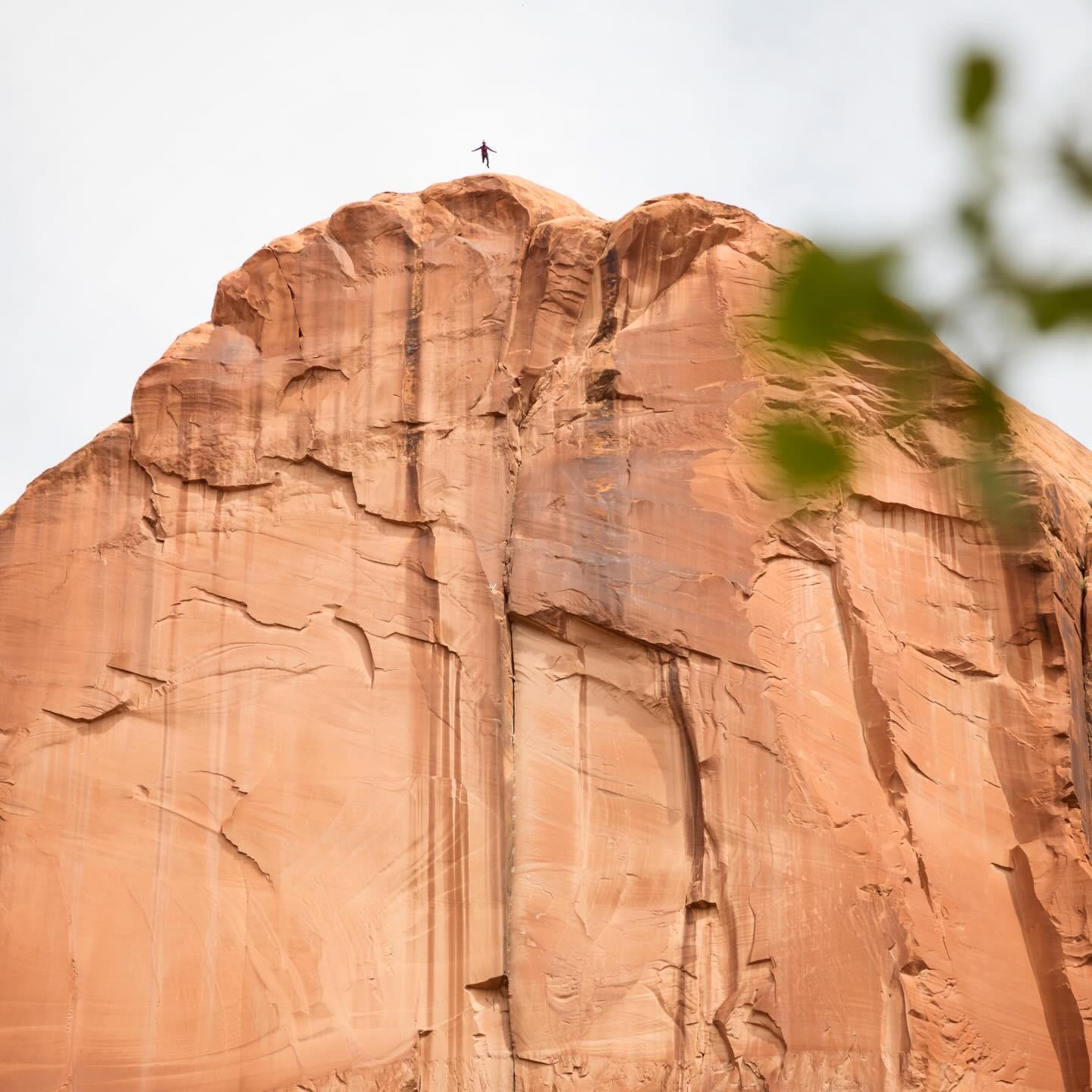 Tombstone BASE Climb, 3 of 3.
A cliff that gets jumped a LOT more than it gets free climbed :)
