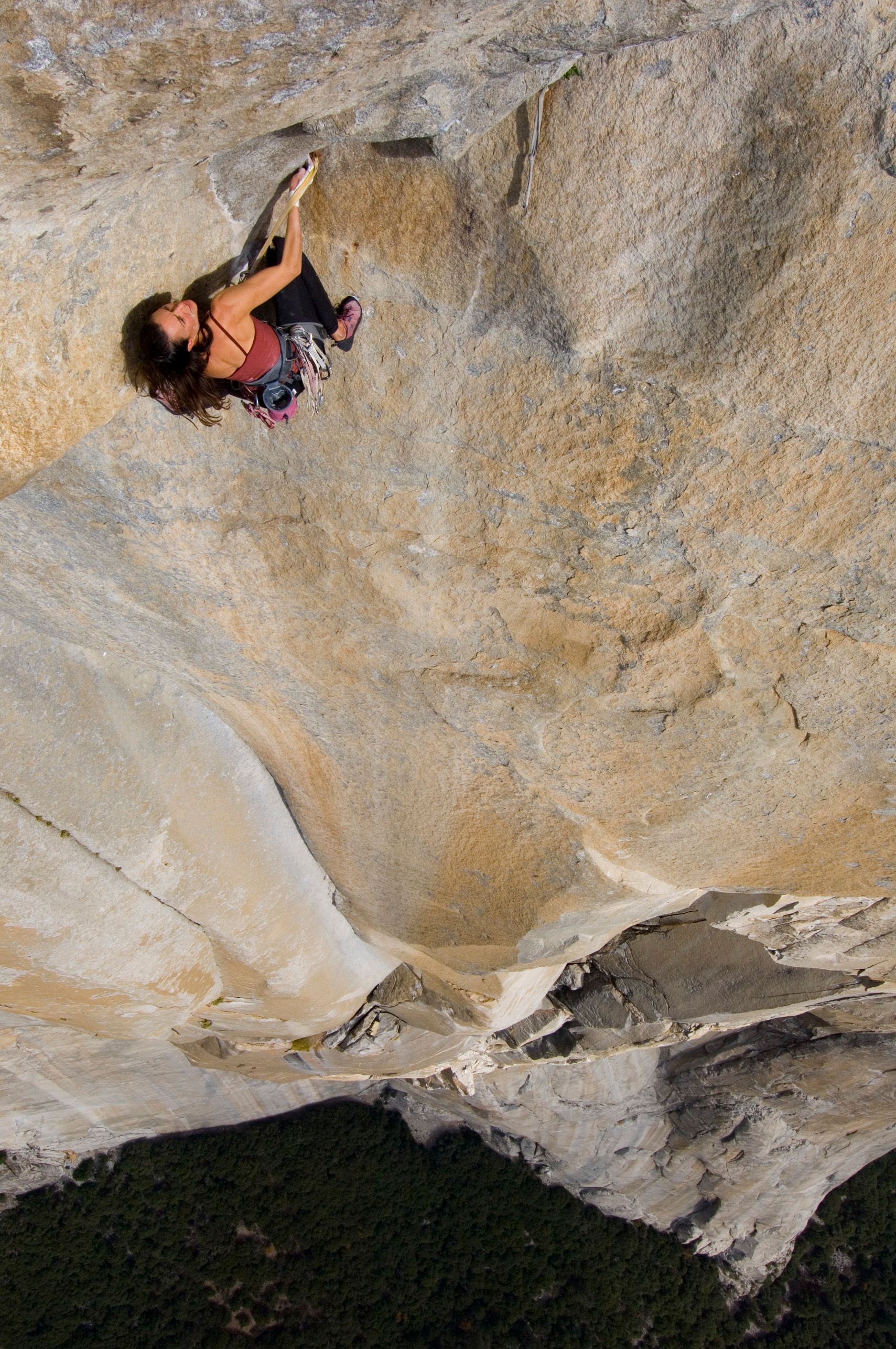 Salathe Wall Free 2005.
If Free Rider in a day went perfectly and surprisingly to plan, freeing the Salathe was the complete opposite. It basically turned into a knockdown dragout fight to the death.
I had a good plan—2 climbing days with 2 rest days on the wall to get to the headwall, which is the real business of the Salathe. Hauling a minimal bag, I would get there fairly fresh and ready to give ‘er on the headwall.
As soon as we got launched on the wall, an early season storm hit. We waited it out, wondering if bailing made more sense, and then kept going. 
It was several days in by the time I reached the Salathe Roof which is kind of the price of admission to the Headwall, and I was worn down after cold days with not quite enough clothing or food. I fell on the last moves, pawing over a sloping bulge and then flying into the air. Which meant another unplanned day, going back down to climb it again in the morning….
The best laid plans o’ mice and men gang aft agley 🐭🥺
📷 Jimmy Chin
