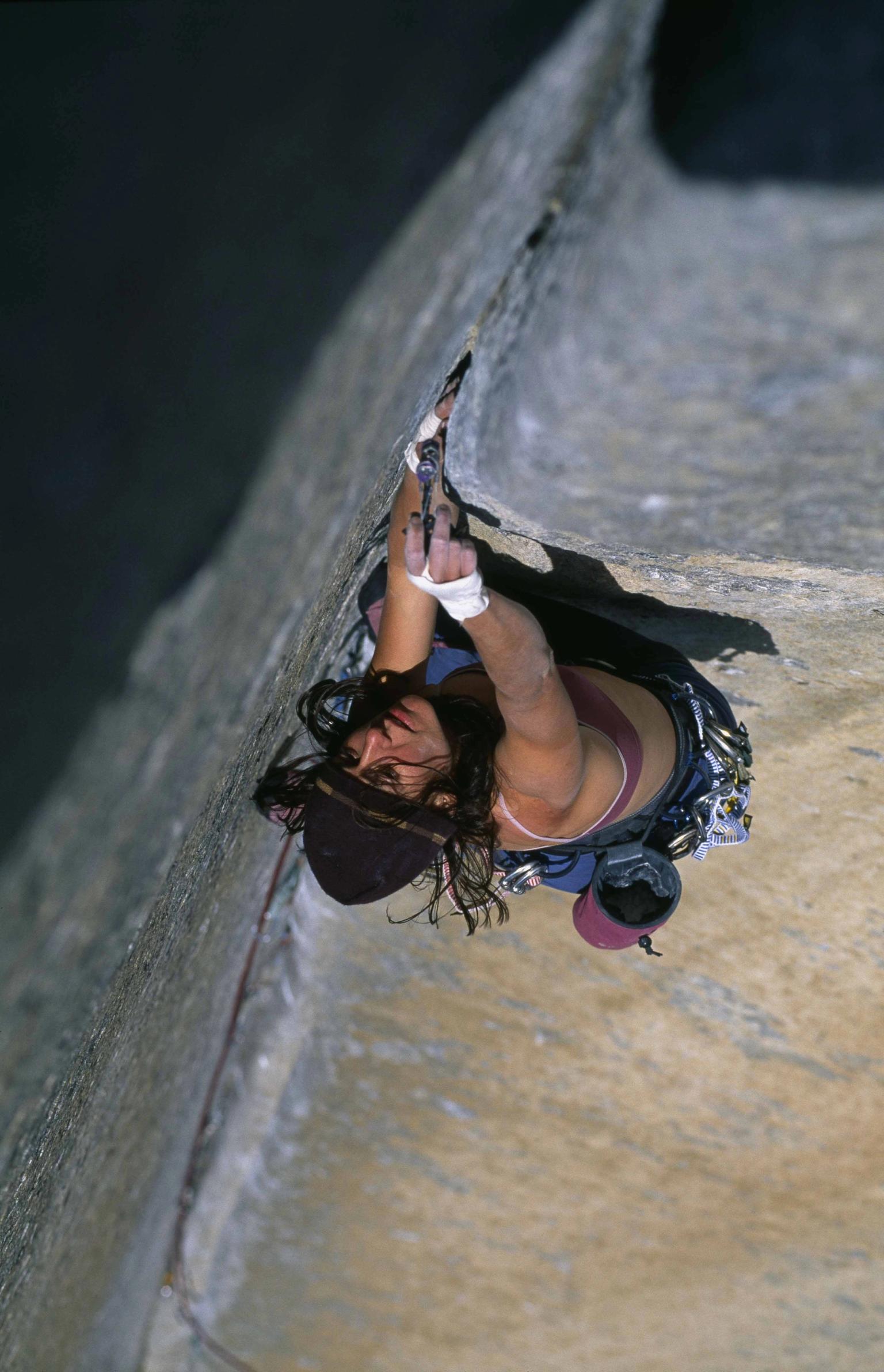 El Cap free in a day, 2004: the enduro dihedral pitch
📷 Heinz Zak