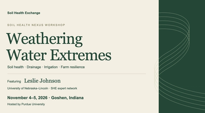 Learn with Leslie Johnson at Soil Health Nexus, November 4–5