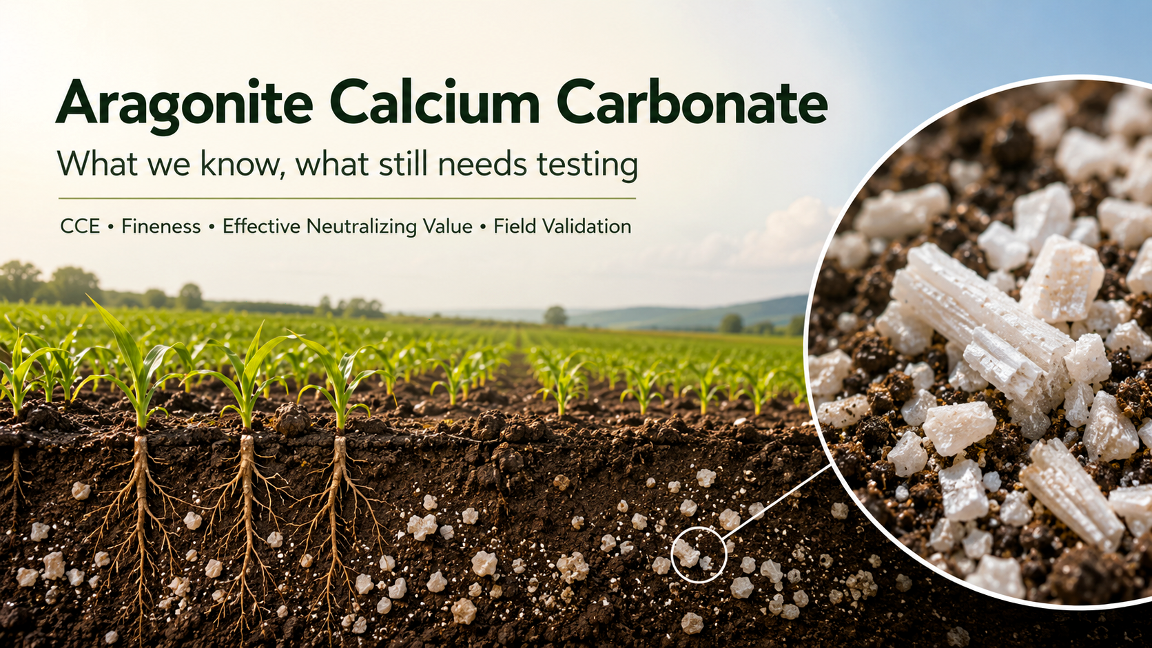 Aragonite Calcium Carbonate: Promising Soil Amendment or Still an Open Research Question?