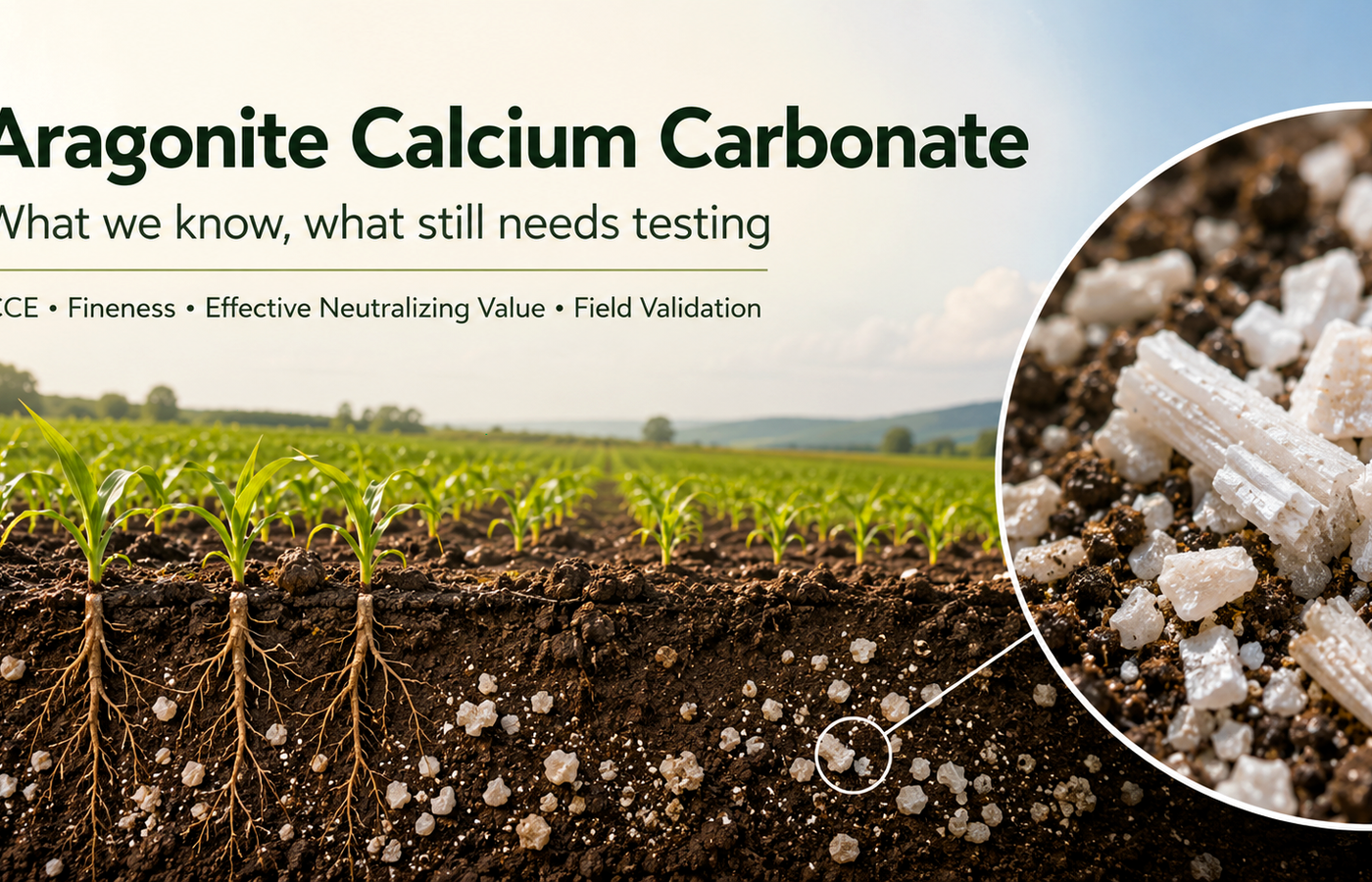 Aragonite Calcium Carbonate: Promising Soil Amendment or Still an Open Research Question?