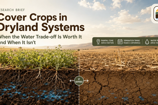 Cover Crops in Dryland Systems: When the Water Trade-off Is Worth It and When It Isn't