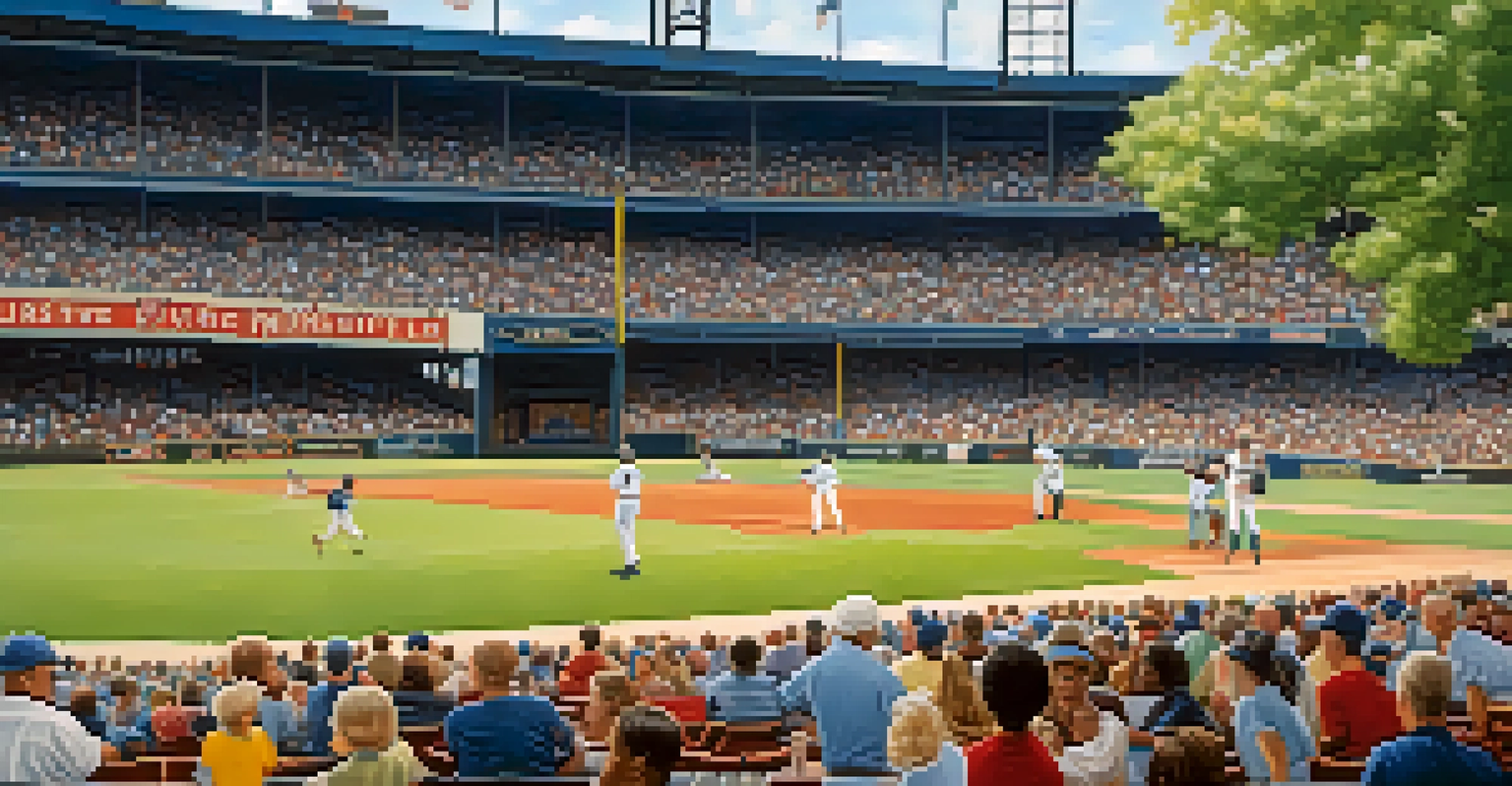 Close-up of Turner Field, highlighting its vintage architecture and memorabilia, with families enjoying a community event.
