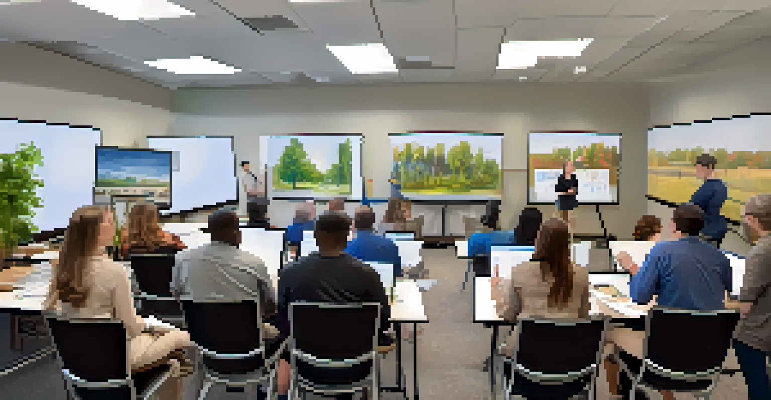 An engaging professional development workshop at Georgia State University with adults participating in a skill-building session.