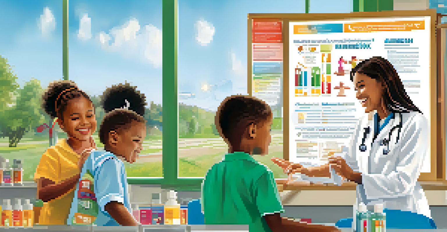 An educational poster about vaccinations with colorful graphics and a nurse administering a vaccine in a healthcare setting.