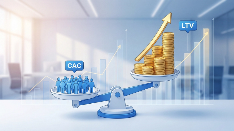 enhetsokonomi-ltv-cac-guide-2026