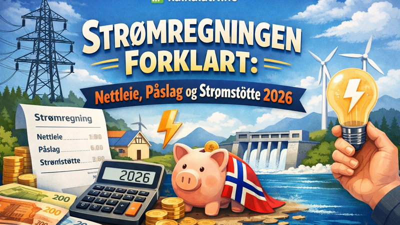 Strømregningen Forklart: Nettleie, Påslag og Strømstøtte 2026