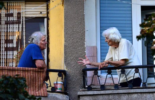 'Daily chat on the balconies' by Birol Kirac (Plovdiv, Bulgaria)