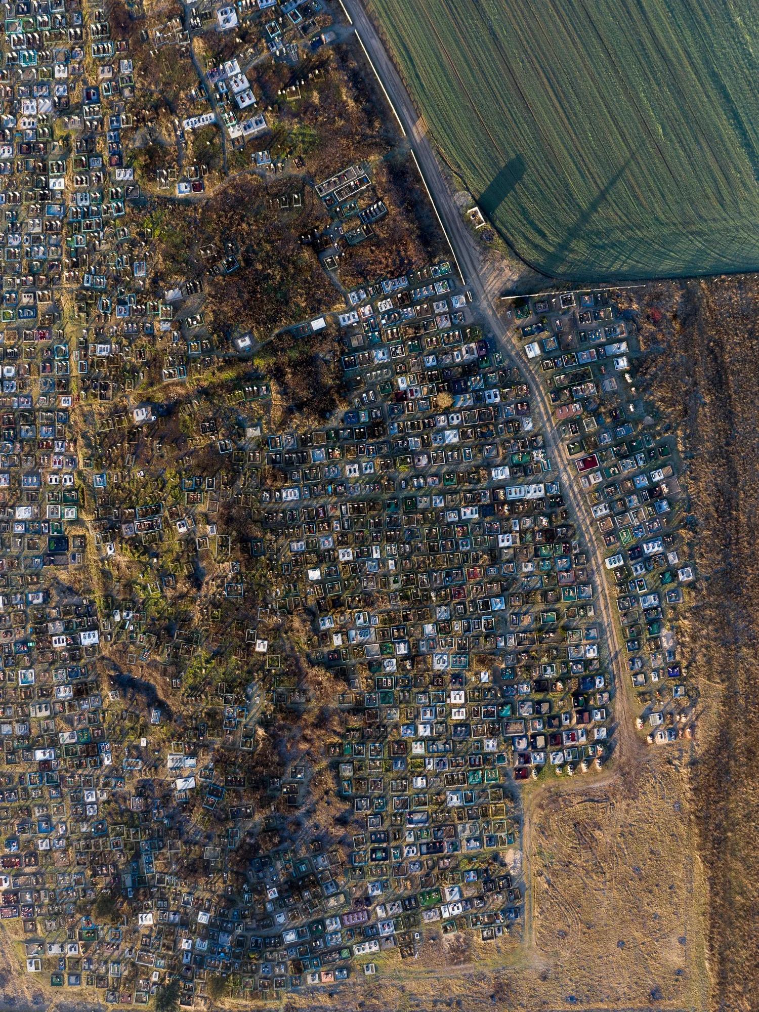 'A local cemetery shot from above' by Ihar Hancharuk (Belarus)