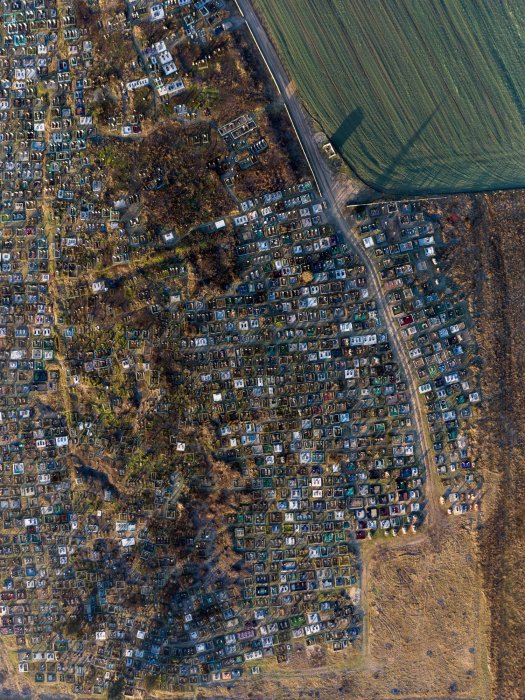 'A local cemetery shot from above' by Ihar Hancharuk (Belarus)