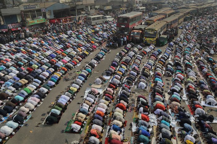 ‘Dhaka Street on a Friday’ by Sandipani Chattopadhyay (Dhaka, Bangladesh)