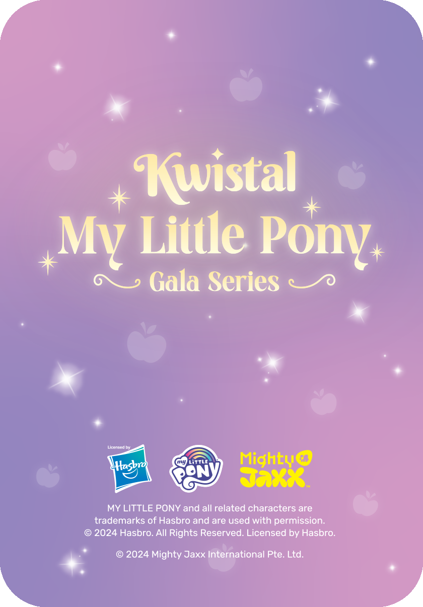 Figurine My Little Pony Kwistal Fwenz Série 3 - Édition Gala - Collection Surprise