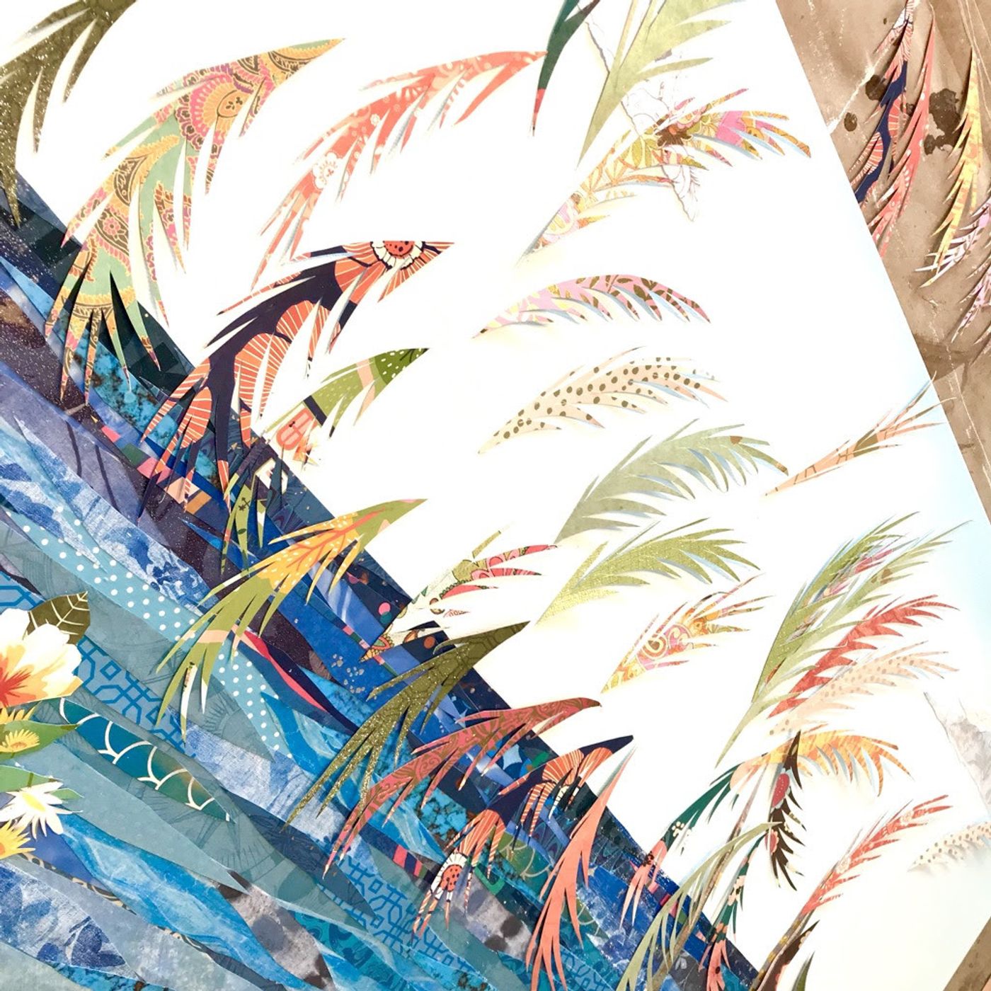 Poster for the 37th annual Downtown Venice Art Festival with a painted scene of white art-fair tents beneath palms