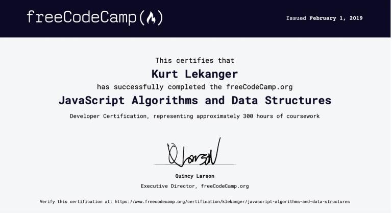 Freecodecamp-sertifikat.