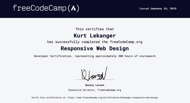Freecodecamp-sertifikat.