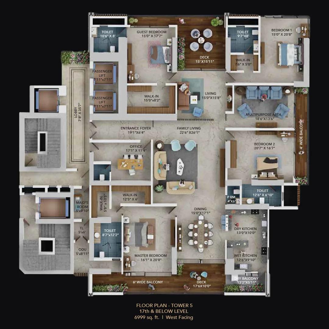 Sky Villa floor plan