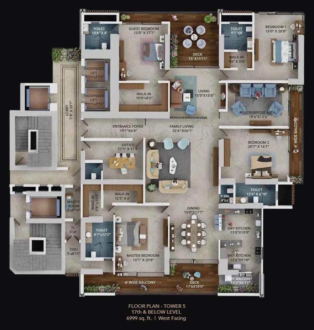 Sky Villa floor plan
