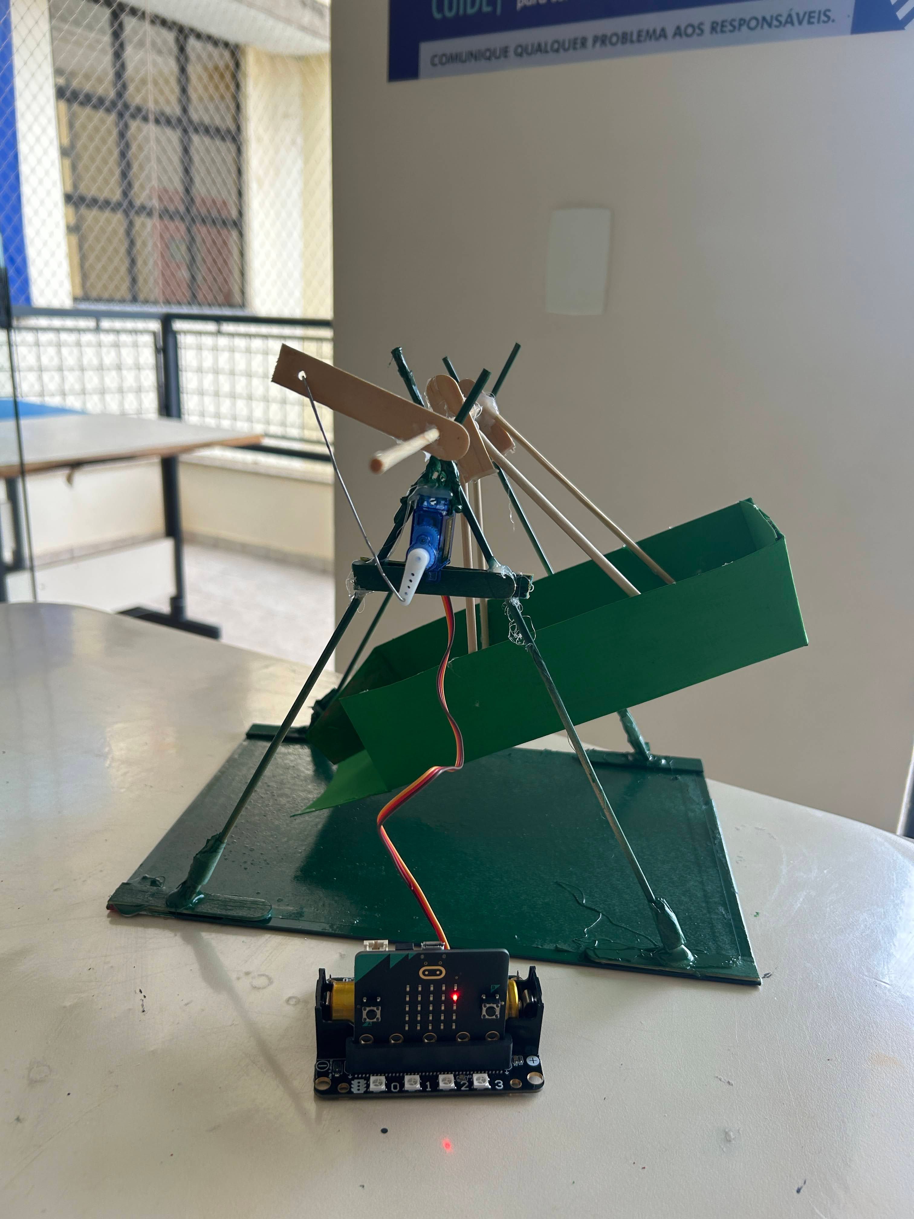 Close up of the accessible swing prototype.